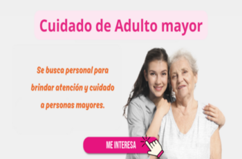 Estamos reclutando personal para atención geriátrica.