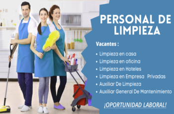 Empleo de Operario de Limpieza: ¡Vacantes Disponibles!