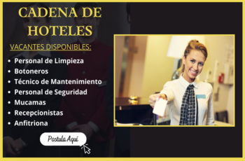 ¡Descubre más de 1000 oportunidades laborales en hoteles!