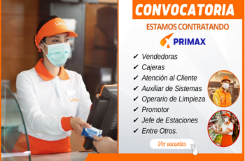 ¡No te pierdas estas oportunidades! Ofertas de trabajo en Primax.