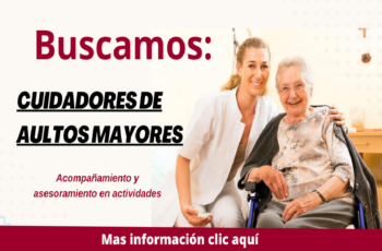 Contratan personal para cuidar a personas mayores