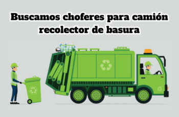 Buscamos conductores de camiones de basura.