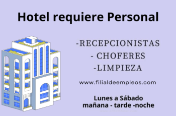 El centro hotelero de la ciudad necesita personal