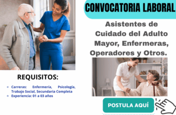 Oportunidad Laboral: Cuida, Acompaña y Marca la Diferencia en la Vida de un Adulto Mayor