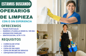 ¿Eres Meticuloso? ¡Te Estamos Buscando para Puesto de Limpieza!