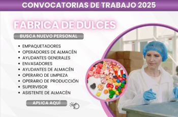 ¡Trabaja Donde la Magia del Dulce Comienza! ¡Trabaja Donde la Magia del Dulce Comienza!