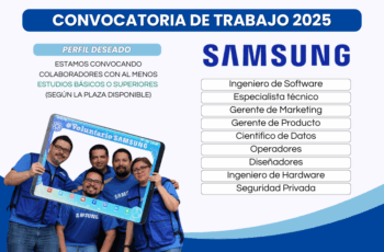 ¡Revoluciona el futuro con Samsung! Únete a nuestro equipo innovador