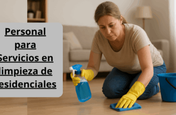 Personal para servicios en la cepillado de áreas residenciales