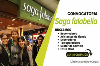 ¡Saga Falabella abre nuevos puestos!