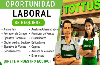 ¡Tottus abre convocatoria para nuevas vacantes laborales!
