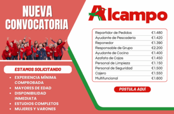 Al Campo abre nuevas vacantes