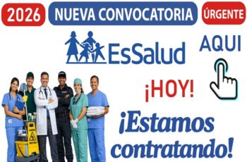🏥 Empleos en EsSalud Perú 2026 | Convocatoria oficial