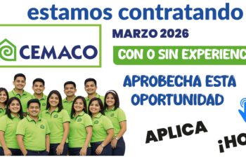 💼 EMPLEOS EN CEMACO 2026 – VACANTES ACTUALIZADAS CON VENTAS DESDE Q3,250 | TRABAJO FORMAL Y ESTABLE EN GUATEMALA