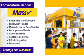 Tiendas Mass – Cobertura de plazas en curso