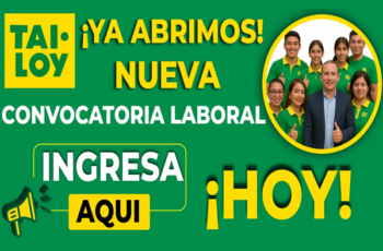 Tailoy Perú – Registro de candidatos abierto