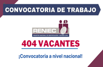 RENIEC – Proceso de selección corporativa