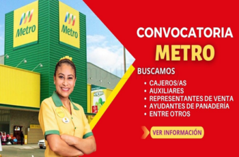 Metro presenta nuevas plazas de trabajo | Consulta cómo postular