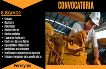 Ferreyros requiere nuevos colaboradores | Vacantes