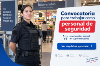 🛡️ Convocatoria para trabajar como personal de seguridad en supermercados